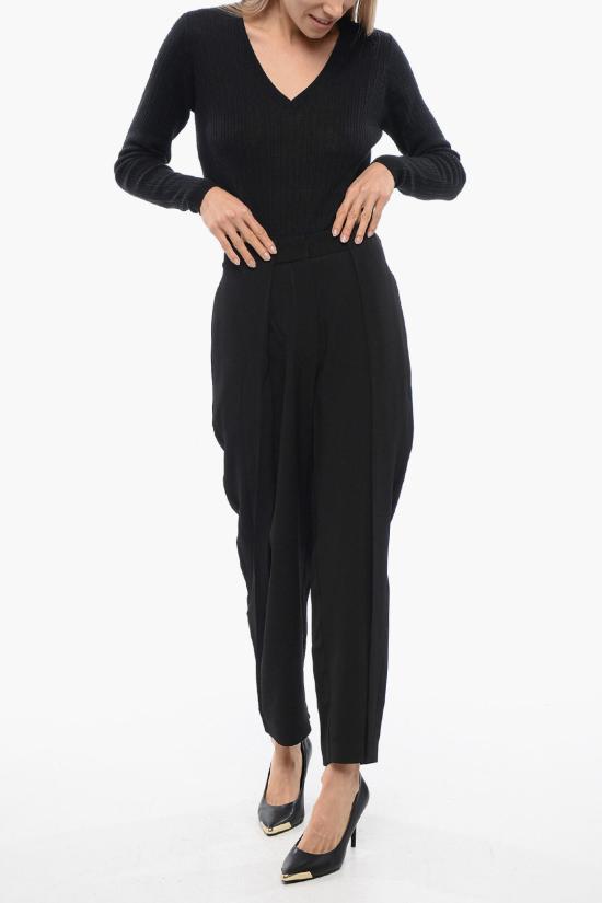  발망 스트레이트 팬츠 XF1PN085VB00 0PA Black - BALMAIN