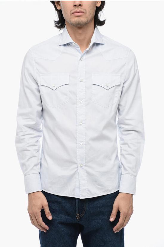  브루넬로 쿠치넬리 긴팔 셔츠 ML6804008 CJH73 Light blue