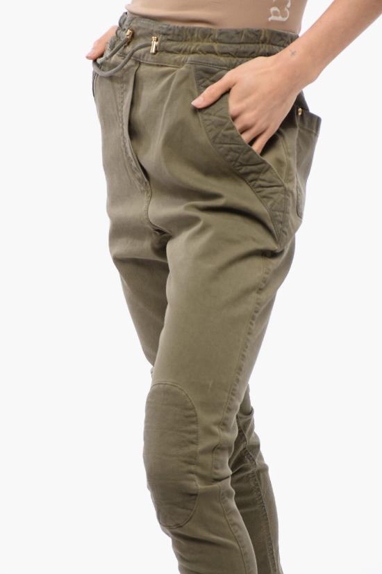  발망 스트레이트 팬츠 XF1MH008CB71 8AD Green - BALMAIN