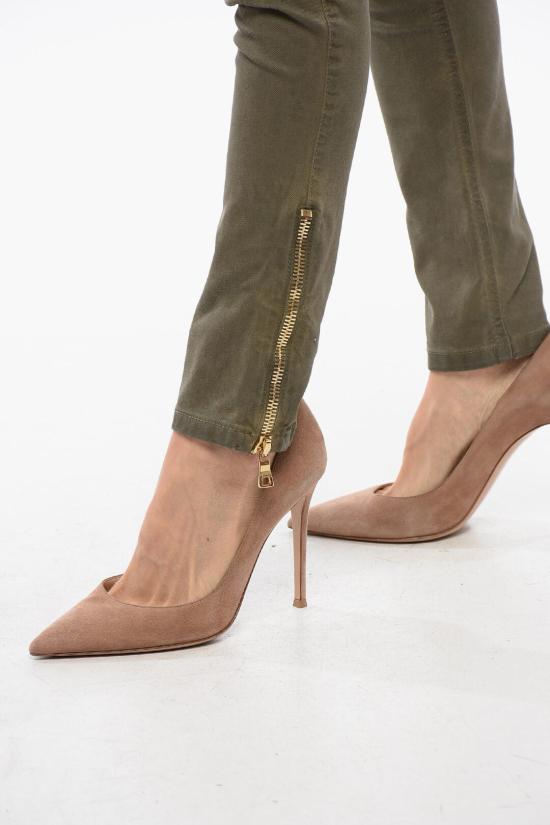  발망 스트레이트 팬츠 XF1MH008CB71 8AD Green - BALMAIN