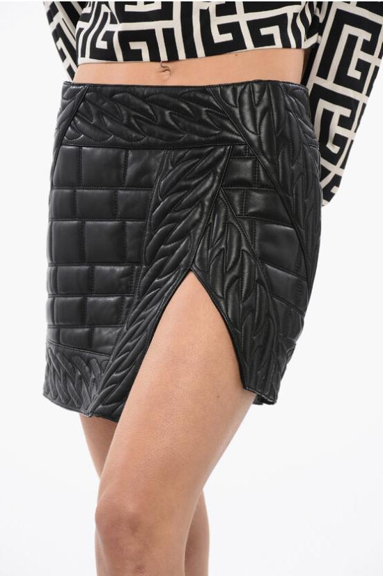  발망 숏 스커트 XF0LB420LB36 0PA Black - BALMAIN