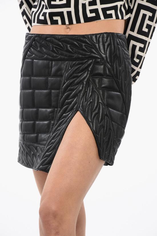  발망 숏 스커트 XF0LB420LB36 0PA Black - BALMAIN