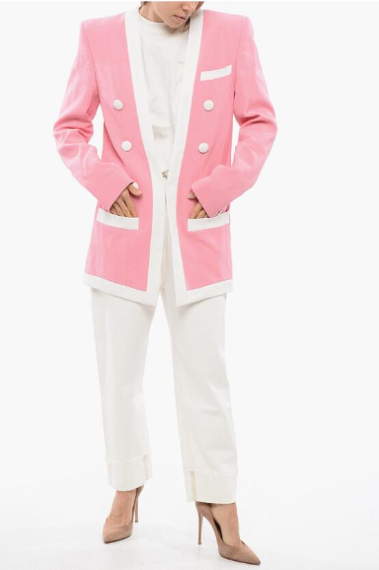  발망 수트 자켓 VF17576V089 OAJ Pink - BALMAIN