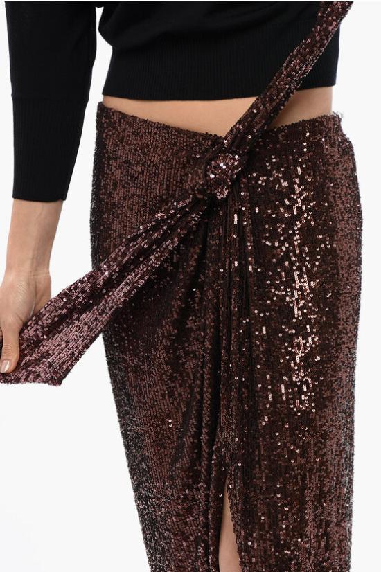  발망 스커트 UF04720X437 8KF Brown - BALMAIN