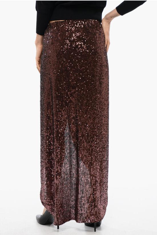  발망 스커트 UF04720X437 8KF Brown - BALMAIN