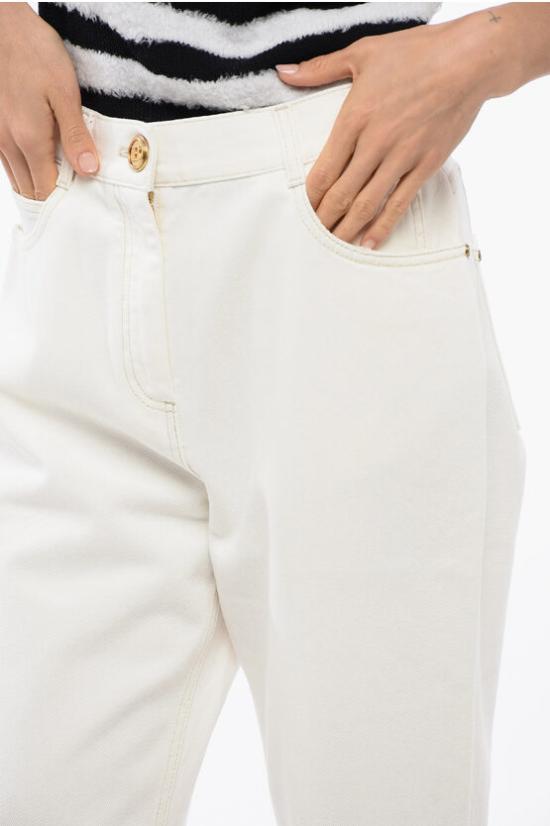  발망 데님 팬츠 UF05701D069 0FA White - BALMAIN