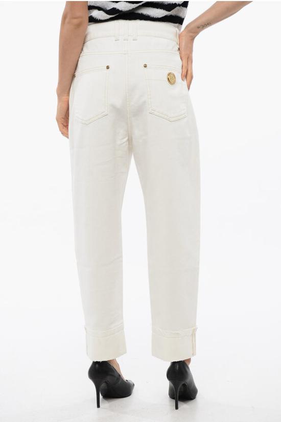  발망 데님 팬츠 UF05701D069 0FA White - BALMAIN