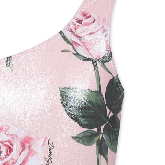 25SS [키즈] 돌체앤가바나 원피스 수영복 L5J857 ON04U HF5IZ PINK - DOLCE & GABBANA