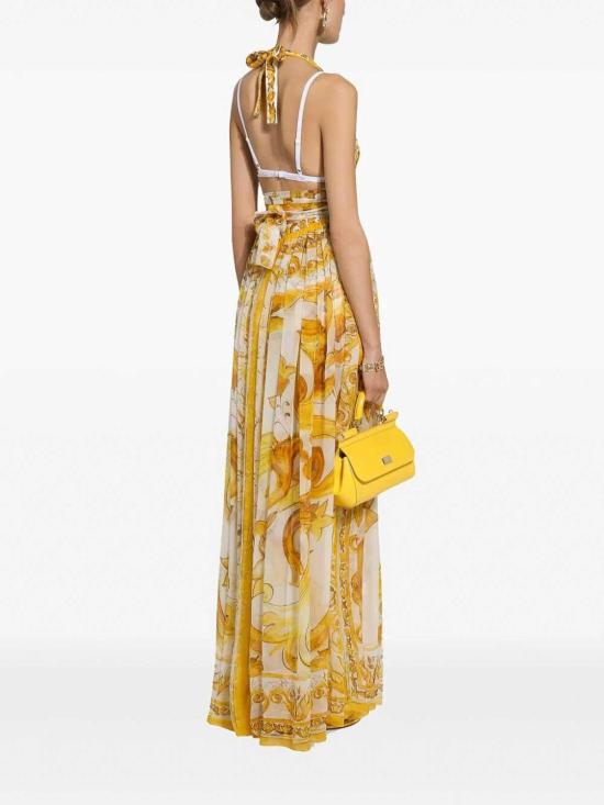  돌체앤가바나 롱 원피스 F6ALPTHI1BXHG3TN Yellow - DOLCE & GABBANA