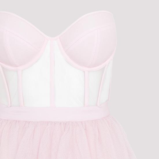  알렉산더 맥퀸 롱 원피스 734291 QEACR 5093 PORCELAIN PINK PURPLE - ALEXANDER MCQUEEN