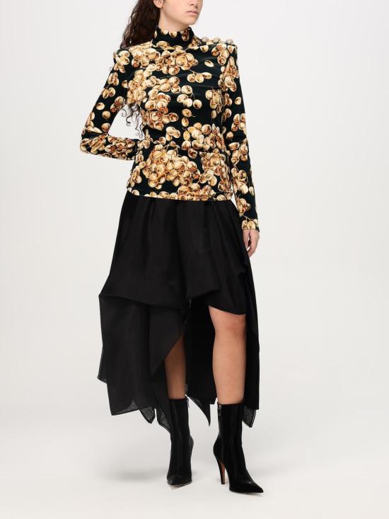 24FW 발망 탑 DF0AR092JJ44 EIV Black - BALMAIN