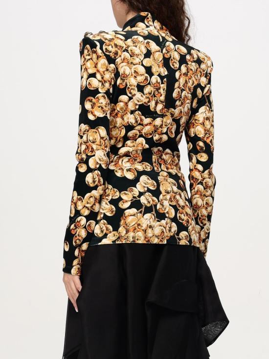 24FW 발망 탑 DF0AR092JJ44 EIV Black - BALMAIN