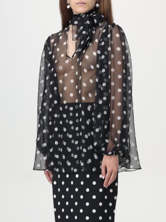 25FW 돌체앤가바나 블라우스 F778TTIS1VH HNZRW Black - DOLCE & GABBANA