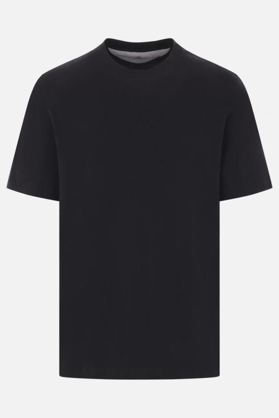 26SS 브루넬로 쿠치넬리 반팔 티셔츠 M0B131308C101 Black