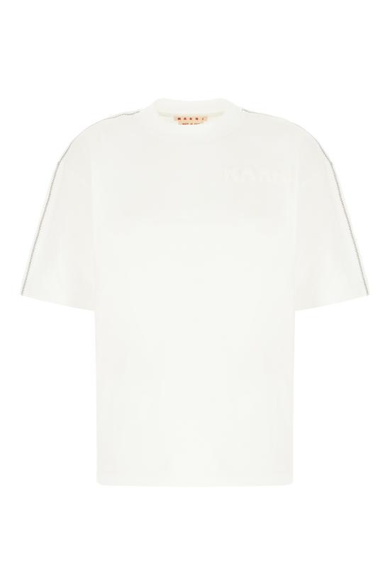  마르니 반팔 티셔츠 THJET49QXUTC017 00W01 LILY WHITE