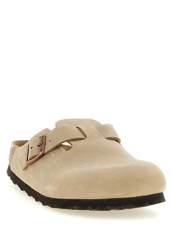 26FW 버켄스탁 보스턴 BS 뮬 960813TABACCOBROWN Beige - BIRKENSTOCK