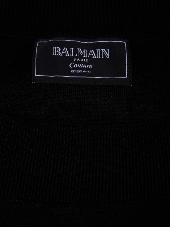  발망 미디 원피스 EF1RL109KH82 0PA BLACK - BALMAIN