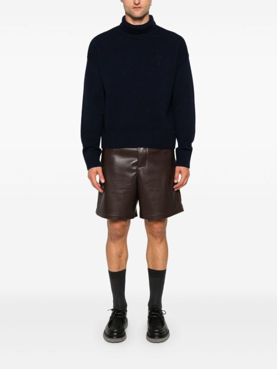 24FW 아미 터틀넥 UKS444 KN00284011 Blue - AMI