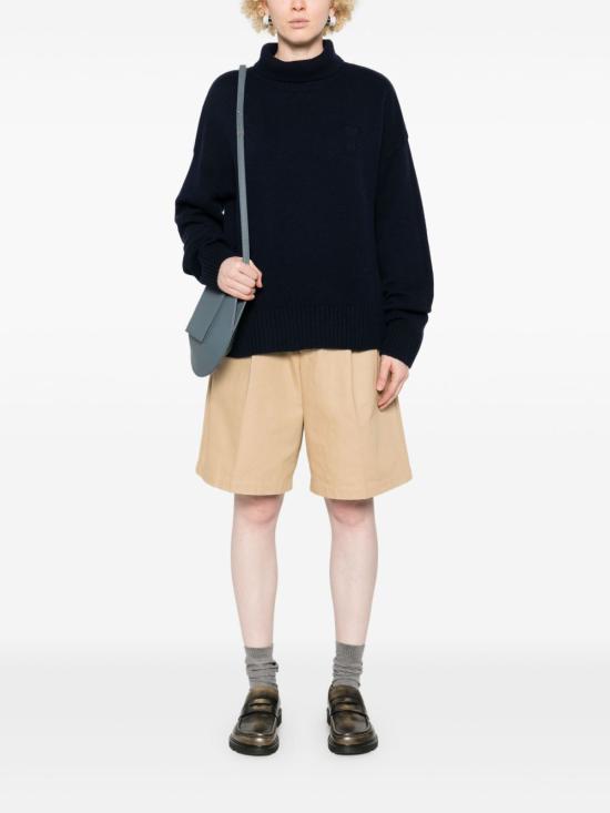 24FW 아미 터틀넥 UKS444 KN00284011 Blue - AMI