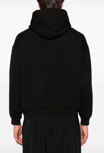  발렌시아가 미디엄 핏 후드 티셔츠 767877 TQVS92020 Black - BALENCIAGA