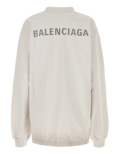 24FW 발렌시아가 긴팔 티셔츠 744449 TQVN19016 Beige - BALENCIAGA