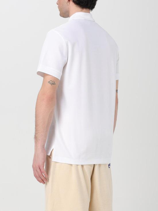 25FW 버버리 코튼 로고 폴로 셔츠 8084012 White - BURBERRY