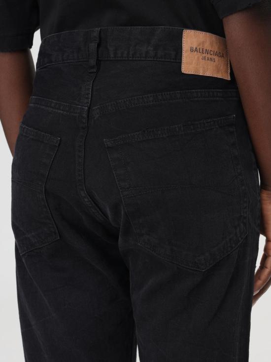 24FW 발렌시아가 데님 팬츠 794047TQW54 1071 Black - BALENCIAGA