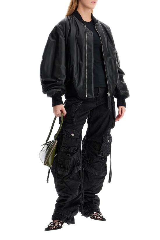 25SS 디 아티코 반팔 티셔츠 250WCN00003JJJ025AA 100 BLACK - THE ATTICO