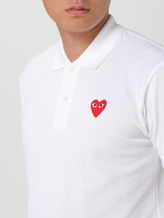  꼼데가르송 폴로 티셔츠 AXT006 5 White - COMME DES GARCONS