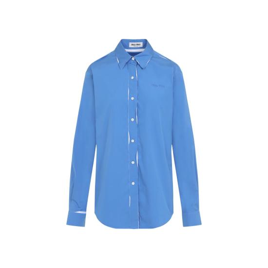 25FW 미우미우 셔츠 MK1899SOOO 10RG F0237 PERVINCA BLUE