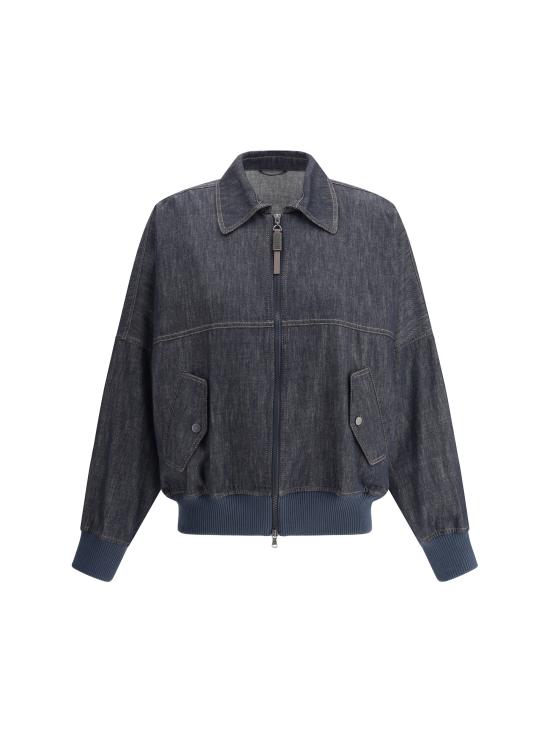 25SS 브루넬로 쿠치넬리 자켓 MB1257470 C001 BLUE