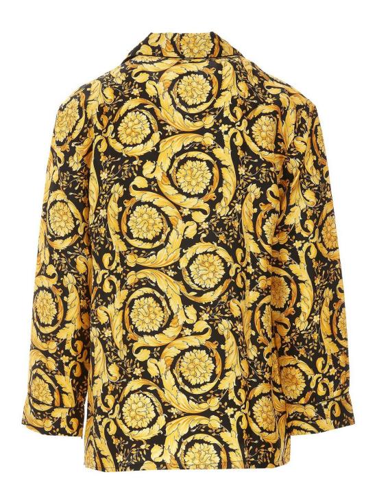  베르사체 긴팔 셔츠 10053761A046615B000 Gold - VERSACE