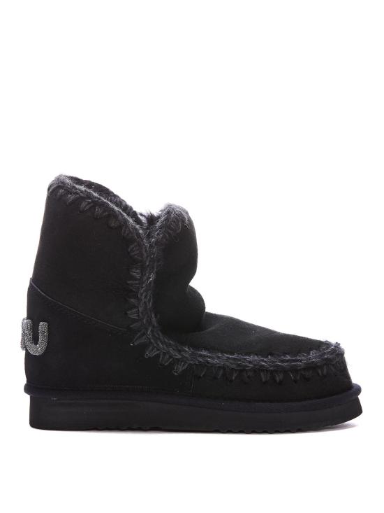 26FW 모우 에스키모 18 글리터 로고 부츠 101050ABKBK BLACK