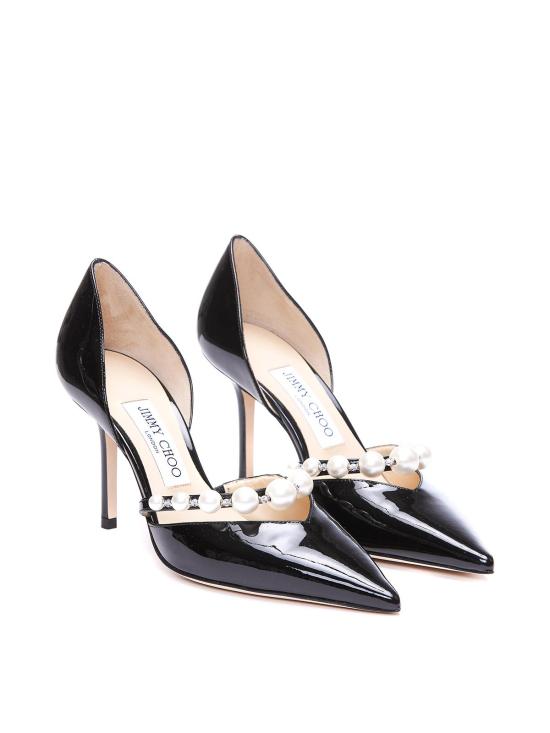 26SS 지미추 힐/펌프스 AURELIE85XKMBLACKWHITE Black - JIMMY CHOO