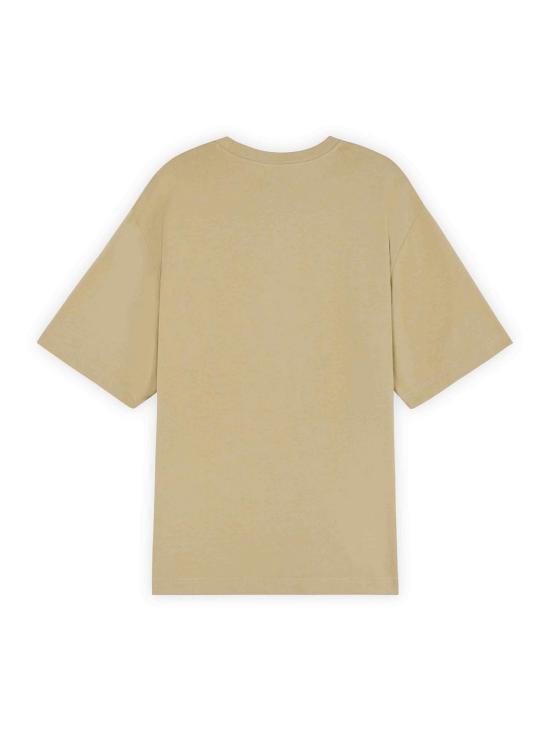  메종키츠네 볼드 폭스 헤드 패치 오버사이즈 티셔츠 LM00107KJ0119P357 Beige - MAISON KITSUNE