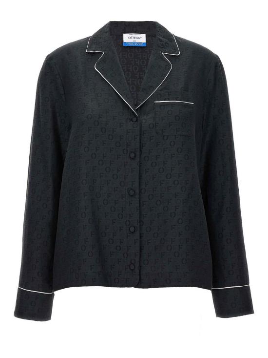 24FW 오프화이트 셔츠 OWGE016C99FAB0011000 Black