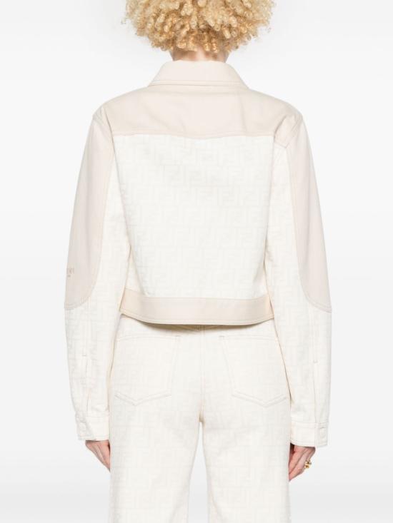 25SS 펜디 데님 자켓 FLF810 AT1E F08QQ OFF WHITE - FENDI