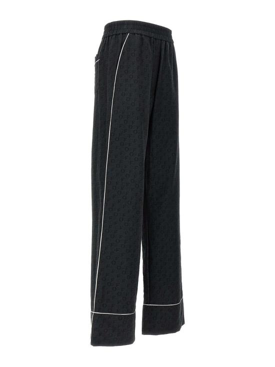 24FW 오프화이트 스트레이트 팬츠 OWCA186C99FAB0011000 Black - OFF WHITE