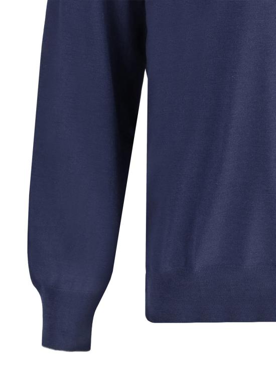 25SS 브루넬로 쿠치넬리 스웨터 M2400100 CQT58 BLUE - BRUNELLO CUCINELLI