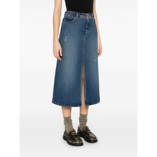 25SS 아페쎄 미디 스커트 COHFC F06423 IAL BLUE - A.P.C.