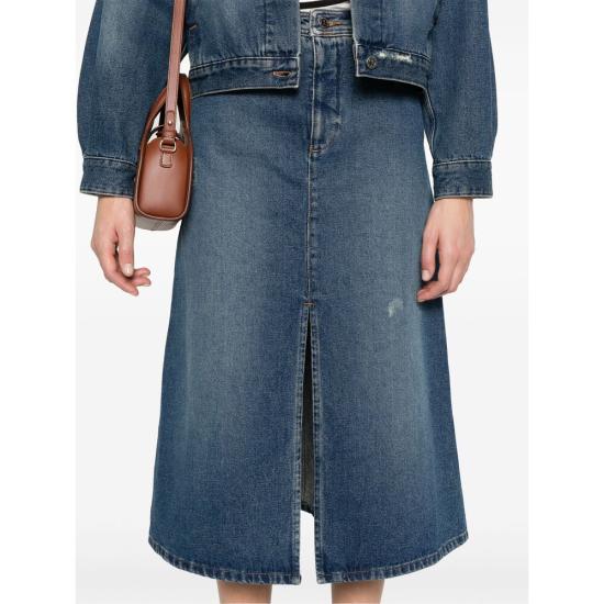 25SS 아페쎄 미디 스커트 COHFC F06423 IAL BLUE - A.P.C.