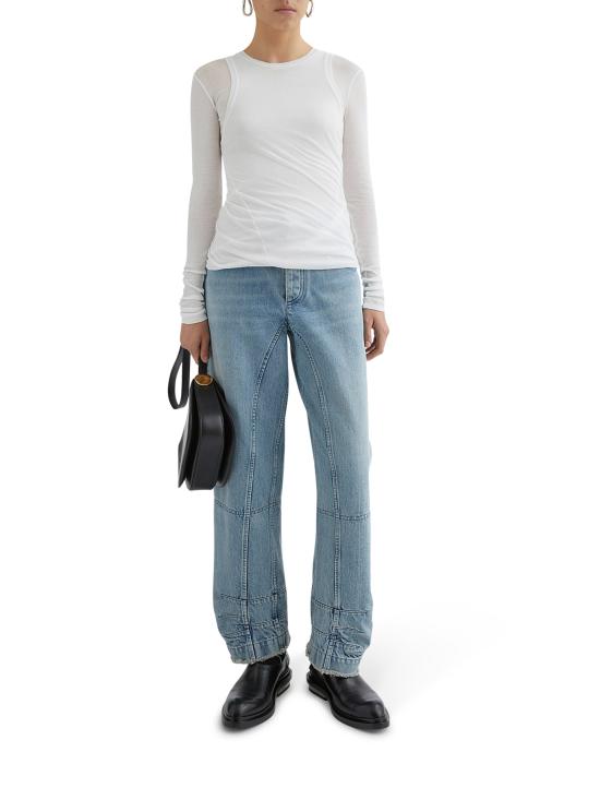 25SS 질샌더 스웨터 J02NH0012J20249100 OPTIC WHITE White - JIL SANDER