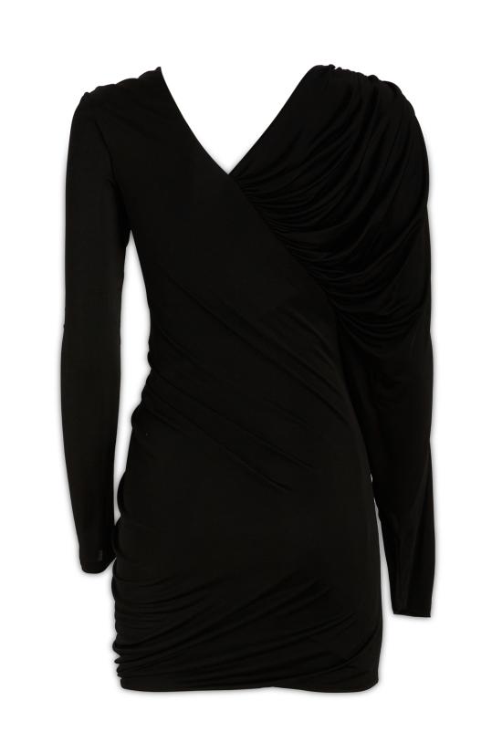  생로랑 숏 원피스 731660Y7F98 1000 - SAINT LAURENT