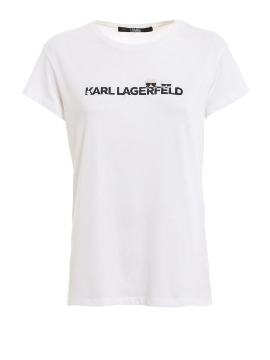  칼라거펠트 반팔 티셔츠 91KW1721 White