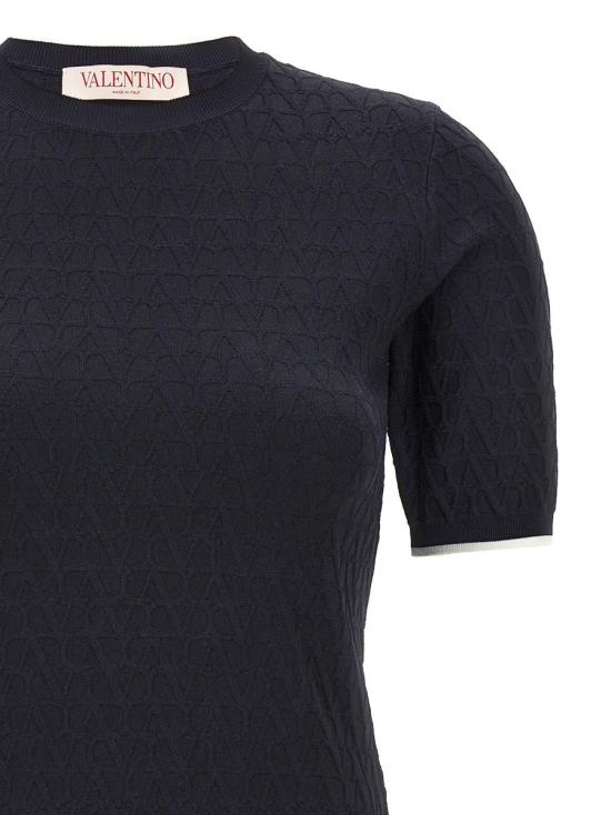 24FW 발렌티노 가라바니 스웨터 5B3KC58P8QN671 BLUE - VALENTINO GARAVANI