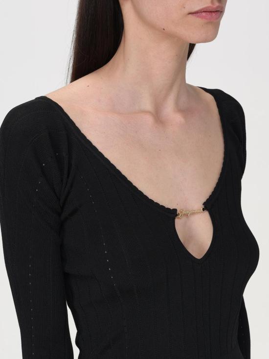 25FW 자크뮈스 스웨터 241KN3572358 990 Black - JACQUEMUS