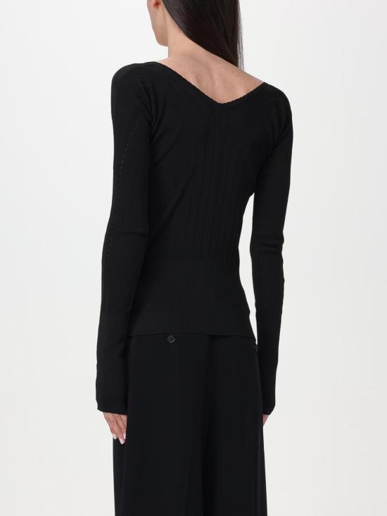 25FW 자크뮈스 스웨터 241KN3572358 990 Black - JACQUEMUS