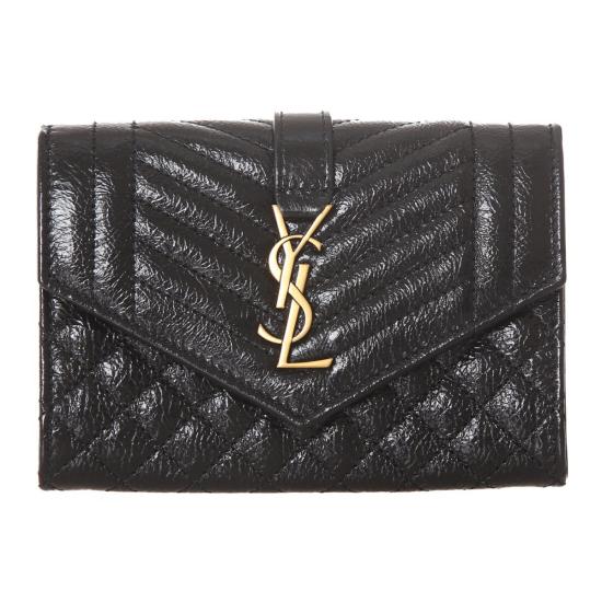  생로랑 명함지갑 651026AAC9A1000 BLACK DOM