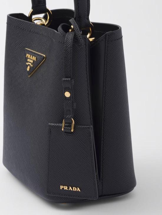 26FW 프라다 파니에 사피아노 가죽 스몰백 1BA217VOOD2ERX F0002 NERO - PRADA