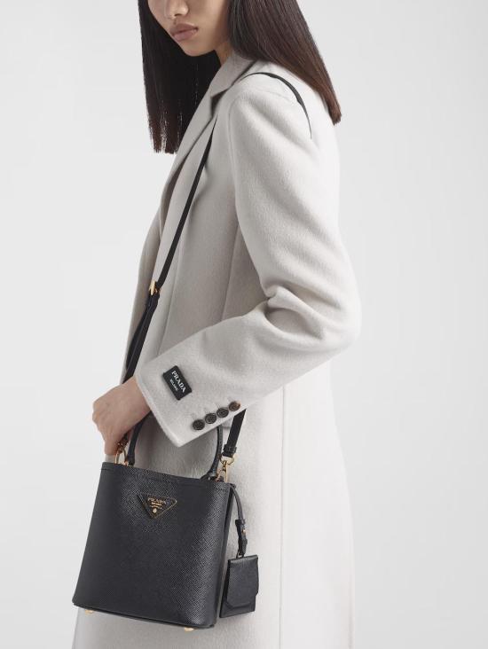25SS 프라다 파니에 사피아노 가죽 스몰백 1BA217VOOD2ERX F0002 NERO - PRADA
